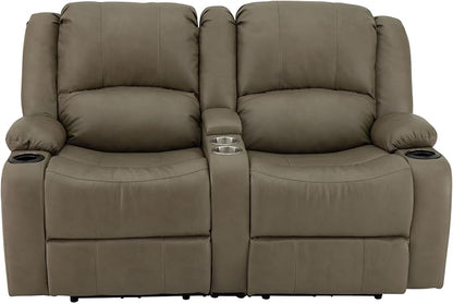 RecPro Charles 64" RV Wall Hugger Reclining Sofa | Putty