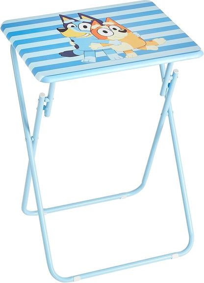Bluey Folding Tray Table,Portable Snack & Laptop Table, Compact Space-Saving Design for Kids & Teens, Lightweight Indoor Table for Bedroom, Dorm, or Playroom