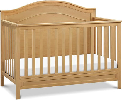 Davinci Charlie 4-in-1 Convertible Crib, GREENGUARD Certified, Honey | Converts to Toddler Bed, Daybed, Full-Size Bed, 4 Adjustable Mattress Heights, Conversion Kits Sold Separately, Easy Assembly