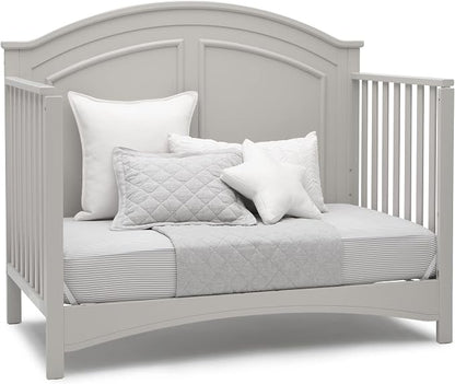 Delta Children Perry 6-in-1 Convertible Crib - Greenguard Gold Certified, Moonstruck Grey