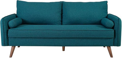 Modway Revive Contemporary Modern Fabric Upholstered Sofa In Teal