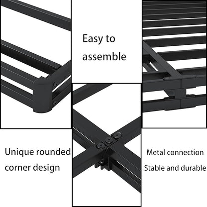 OSASET Low Profile Box Spring Twin - 3 Inch Box Spring for Twin Heavy Duty Bed Foundation Metal Bed Base Easy Assembly