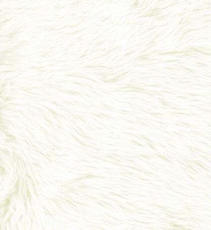HomePop 16" Cube Ottoman - White Faux Fur