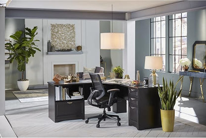 Realspace® Magellan Performance 71"W L-Shape Corner Desk, Espresso