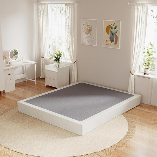 OSASET California King Box Spring, 7 Inch California King Box Spring Only, 3500 lbs Heavy Duty Metal Frame Mattress Foundation with Fabric Cover, Easy Assembly-Noise Free