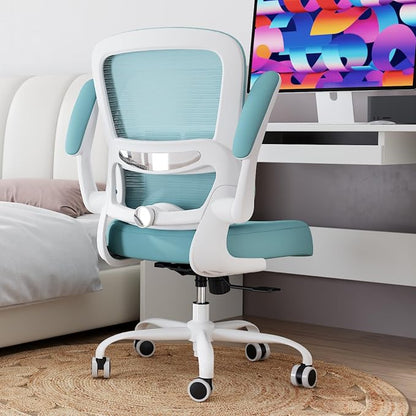 TRALT Office Chair - Ergonomic Desk Chair with Adjustable Lumbar Support, Mesh Computer Chair, Executive Chairs for Home Office Comfortable Lumbar Support (Mint Green)