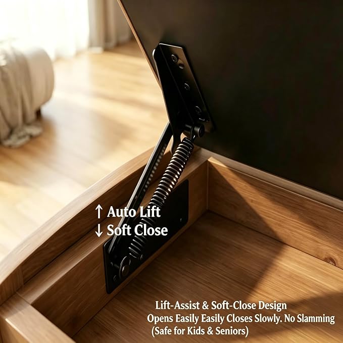 Shoe Rack Bench,2 Tiers Shoe Bench with Storage with Flip-Top,Wood Shoe Rack for Entryway,Hallway(Solid Upholstered Seat,39.4")
