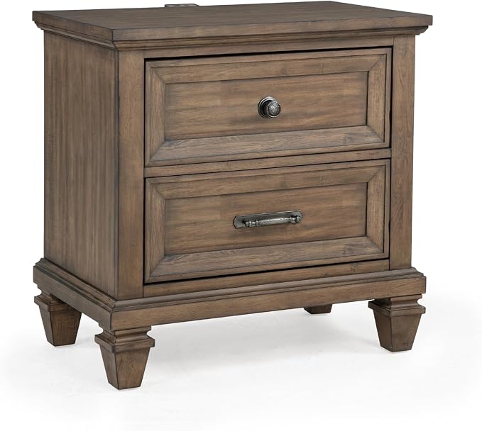 New Classic Furniture Mariana 5-Piece Wood Queen Bedroom Set, Vintage Mocha