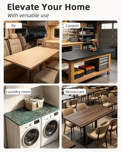 Universal 55 x 20 One-Piece Solid Wood Table Top, 1" Thick Desktop for Stand Up Height Adjustable Desk Frames, Home Office Tabletop, Countertop DIY