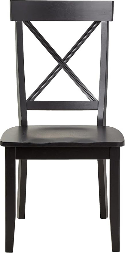 Homestyles Blair Black Dining Chairs, Set of 2
