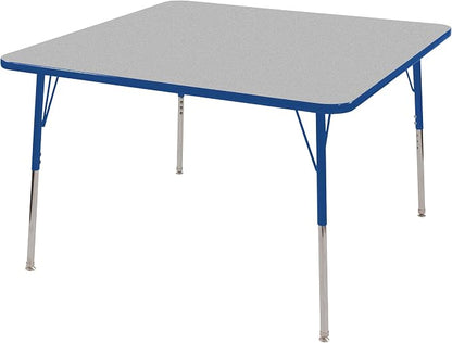 Adjustable Height Classroom Activity Table for Kids & Adults, Square Activity Table for School and Home