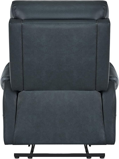 KISLOT Leather Recliner Chair for Adults Wall Hugger RV Recliner with USB Charging Ports Electric Power Reclining Sofa for Living Room Home Theater Seating Bedroom