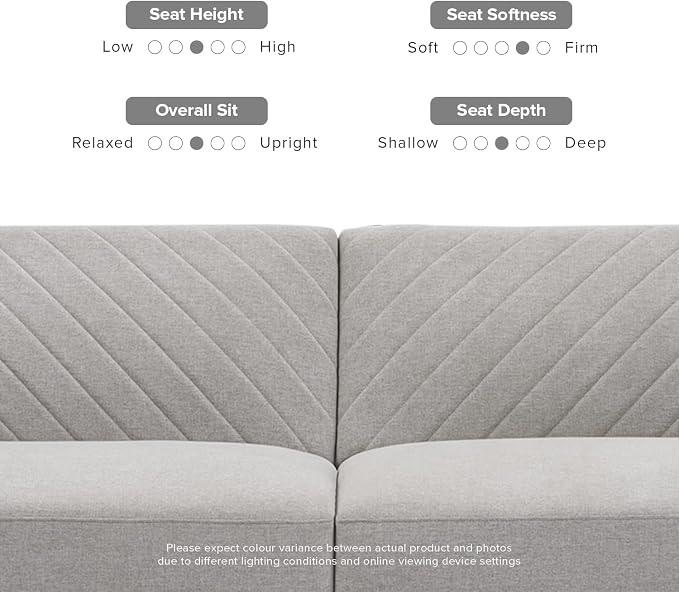 mopio 76.4" Futon Sofa Bed, Couch, Loveseat, Sleeper Sofa, Mid Century Modern Futon Couch, Sofa Cama, Couches for Living Room (Light Gray Fabric)