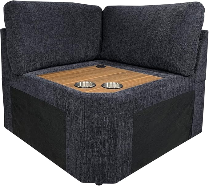Ball & Cast 157" Oversized Modular L-Shaped Sectional Sofa,Large Chenille Upholstered Couch 8 Seat with Ottoman,Cup Holders&USB Ports,Comfty Sectionals W/Pillows&Storage Box,for Living Room,Dark Gray