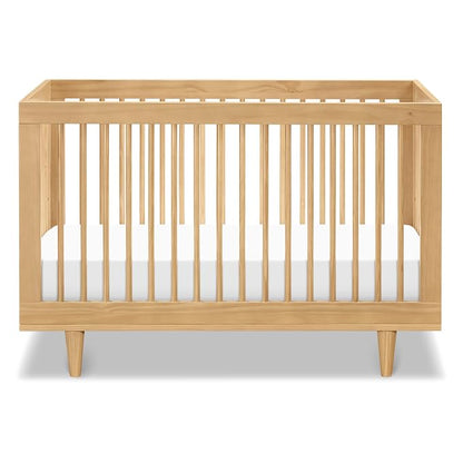 Davinci Marley 3-in-1 Convertible Baby Crib, Honey | GREENGUARD Gold Certified, FSC Certified, Converts to Toddler Bed & Daybed, 4 Adjustable Mattress Heights - Easy Assembly