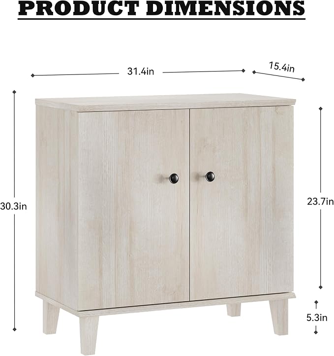 Bedroom Dresser with 3 Drawers, Chest of Drawers, Modern Closet Organizer Bachelors Chest w/Solid Wood Legs for Living Room, Baby Room, Nursery,Beige Oak