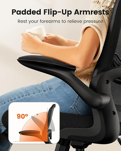 ErGear Drafting Chair, Standing Desk Chair with Flip-Up Armrests, High Desk Chair Adjustable Height, Ergonomic Tall Office Chair with Lumbar Support and Adjustable Footrest Ring,8 Pack