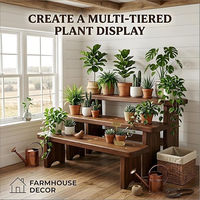 Entryway Bench, 24" to 59" Solid Wood Bench, Wooden Shoe Bench for Entryway, Farmhouse End of Bed Bench for Bedroom, Dining Room, Kitchen, Window Seat, Outdoor Garden Bench Seat
