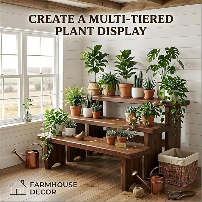 Entryway Bench, 24" to 59" Solid Wood Bench, Wooden Shoe Bench for Entryway, Farmhouse End of Bed Bench for Bedroom, Dining Room, Kitchen, Window Seat, Outdoor Garden Bench Seat