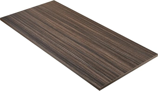 Kaboon Universal Tabletop 60"x18", Solid One-Piece Melamine Table Top, Double Desk L-Desk DIY, Home and Office Countertop,Eucalyptus