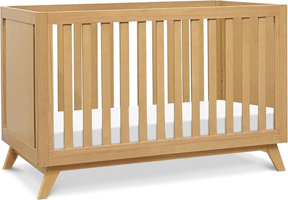 Davinci Otto 3-in-1 Convertible Baby Crib, GREENGUARD Certified, Honey | Converts to Toddler Bed & Daybed, 4 Adjustable Mattress Heights - Toddler Conversion Kit Sold Separately, Easy to Assemble