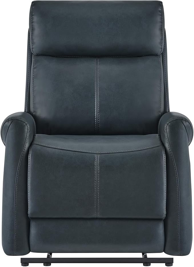 KISLOT Leather Recliner Chair for Adults Wall Hugger RV Recliner with USB Charging Ports Electric Power Reclining Sofa for Living Room Home Theater Seating Bedroom