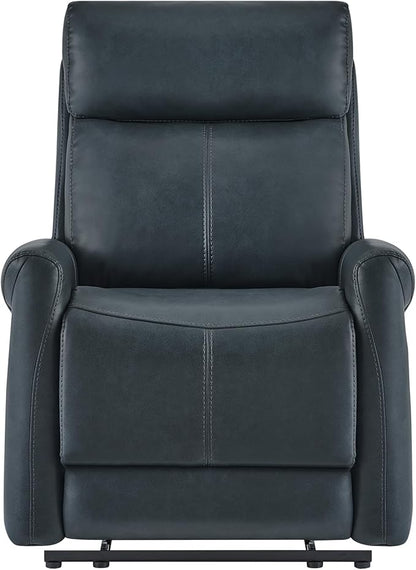 KISLOT Leather Recliner Chair for Adults Wall Hugger RV Recliner with USB Charging Ports Electric Power Reclining Sofa for Living Room Home Theater Seating Bedroom