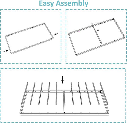 Upcanso Twin Box Spring Bed Base 2 Inch, Low Profile Metal Boxspring Twin Bunkie Board 2 Inch, 2000 Lbs Max Weight Capacity Mattress Foundation, Noise-Free, Easy Assembly