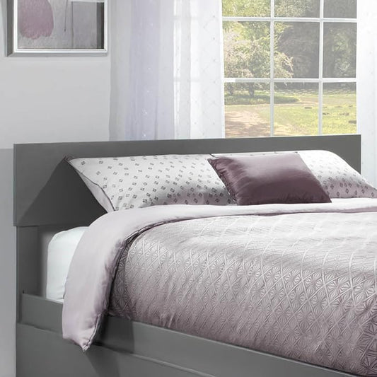 AFI, Orlando Full Adjustable Modern Solid Wood Panel Headboard, Grey