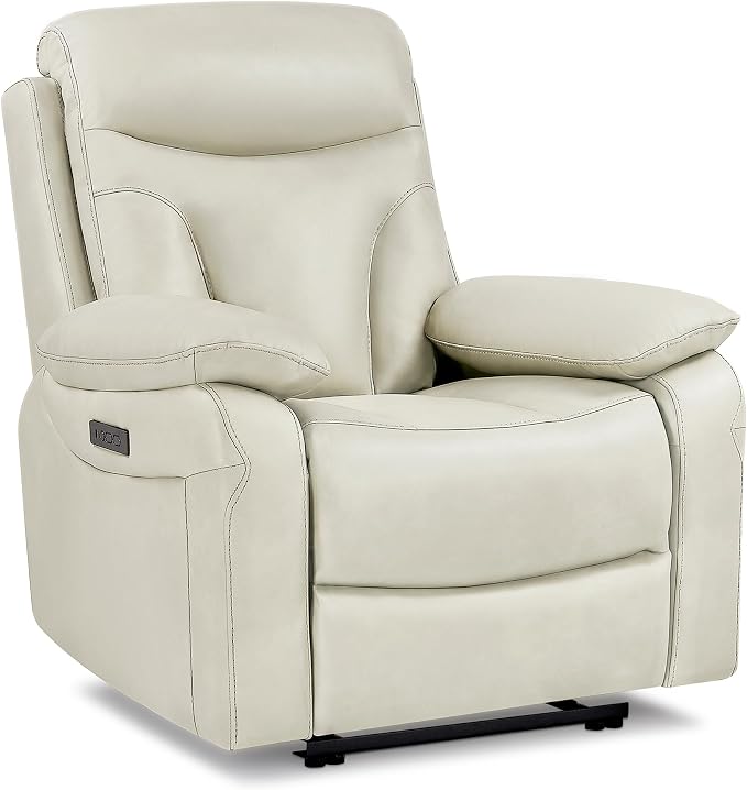 KISLOT Power Recliner Chair Set of 2, Wall Hugger Recliner with Adjustable Headrest and Footrest Dual Motor Electric Faux Leather Reclining Sofa with USB/Type-C Charging for RV Living Room Bedroom