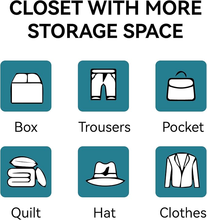 COFaR Peacock Blue Armoire Wardrobe, 71" Metal Closet with Reversible Hanging & Shelving Sections, Freestanding Storage Cabinet with Top Compartment & Adjustable Shelves