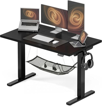 Acrolix Electric Standing Desk, Height Adjustable Home Office Desk with Memory Presets & Cable Management,Black Sit Stand Desk for Work from Home, Ergonomic Computer Desk (55" x 24")