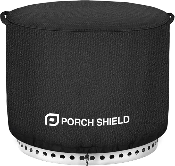Porch Shield Fade Resistant Solo Stove Yukon Cover - Waterproof Patio Fire Pit Cover Round 32 inch Fits for Small Firepit Solo Stove Yukon