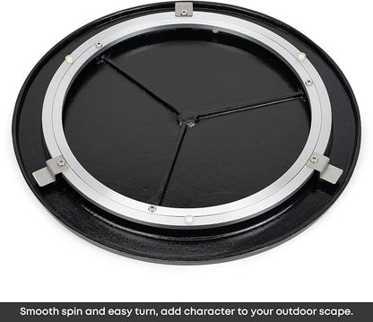 Stanbroil Cast Aluminum Fire Pit Lid, Rust-Free Lid for Outside Fire Pit or Table, Lazy Susan for Agio and TK Classics