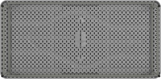 Flash Furniture Paige 4.93' Classroom Activity Table for School and Home, Heavy-Duty Rectangular Plastic Activity Table for Kids, Granite Gray