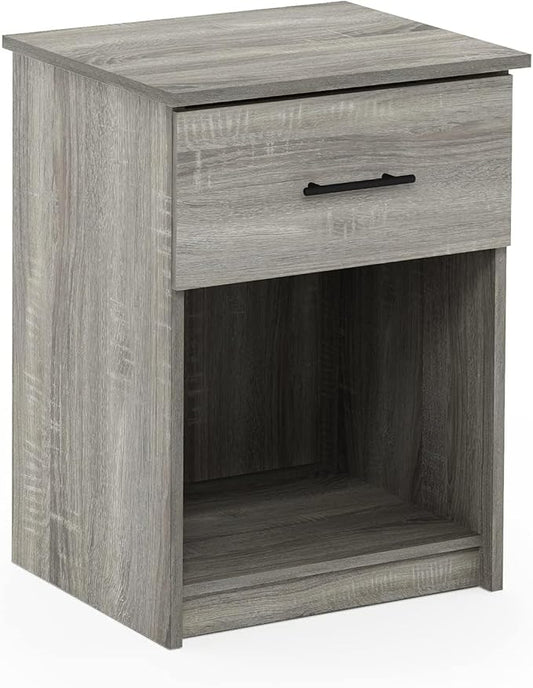 Furinno Tidur Nightstand, French Oak Grey