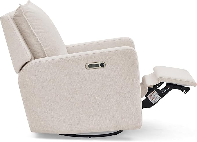 babyGap Harlowe Power Recliner with USB-A and Type-C Ports by Delta Children - Greenguard Gold Certified – Stain-Resistant Performance Fabric is Oeko-TEX Standard 100 Certified, Sand
