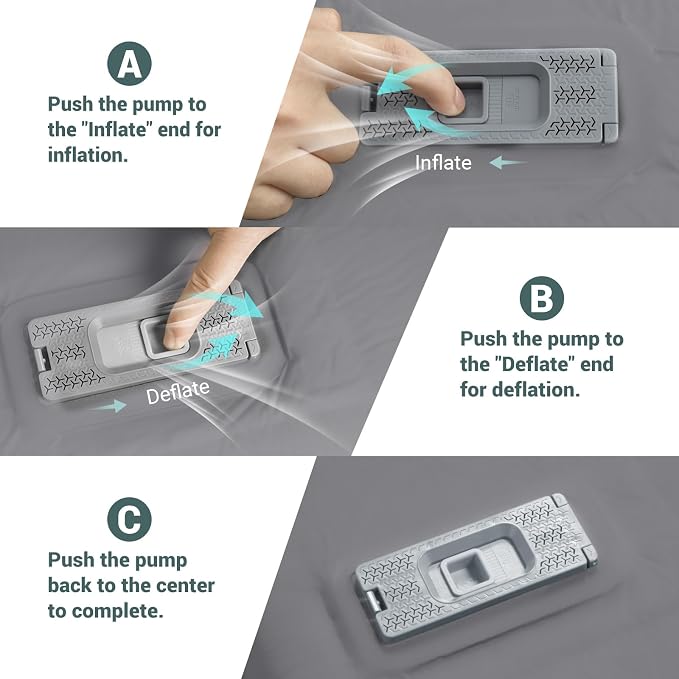 Elegear CumbreX™ Self Inflating Sleeping Pad, Built-in Electric Pump 3.15" Ultra-Thick Memory Foam Camping Mattress Pad with Pillow Double Sleeping Pad for Camping R-value 9.5 Foam Camp Pad for Travel