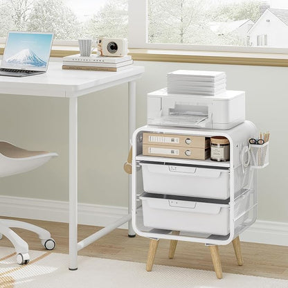 SYKIARIOL Kids Nightstand,White Night Stand,White Side Table,Bedside Table,Cute End Table with Storage Drawer for Girls boy