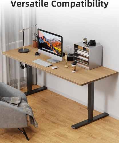 Universal 36 x 24 One-Piece Solid Wood Table Top, 1" Thick Desktop for Stand Up Height Adjustable Desk Frames, Home Office Tabletop, Countertop DIY