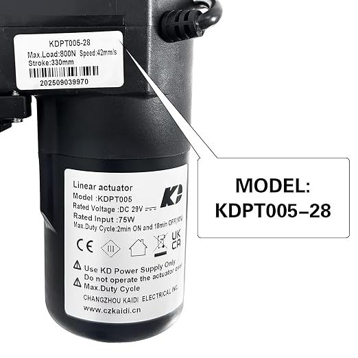 Linear Actuator Kaidi Model KDPT005-28 Power Recliner Lift Chairs Motor Replacement