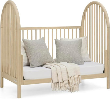 Delta Children Cannon 4-in-1 Convertible Crib - Converts from Baby Crib to Toddler Bed, Daybed and Sofa Bed, Fits Standard Full-Size Crib Mattress, Natural Sandstone