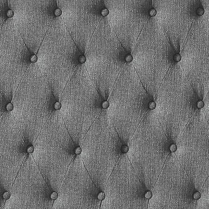 24KF Upholstered Tufted Button Linen King Headboard,Comfortable Fashional California King Headboard,Granite
