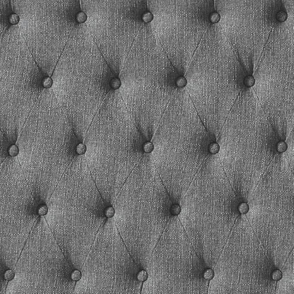 24KF Upholstered Tufted Button Linen King Headboard,Comfortable Fashional California King Headboard,Granite