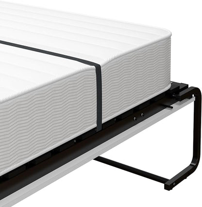 Bestar Claremont 59W Full Murphy Bed in White, Sleeping Arrangement for Multipurpose Area, Bedroom, Guest Room, or Living Room