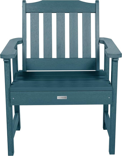 Highwood AD-KITCHGL2-NBE 2 Lehigh Garden Chairs with 1 Square Side Table 3-Piece Set, Nantucket Blue