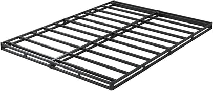 OSASET Low Profile Box Spring Queen - 3 Inch Box Spring Queen Heavy Duty Bed Foundation Metal Bed Base Easy Assembly