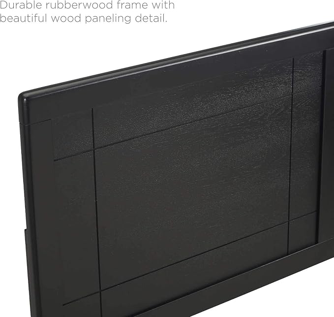 Modway MOD-6221-BLK Archie Full Wood Headboard, Black