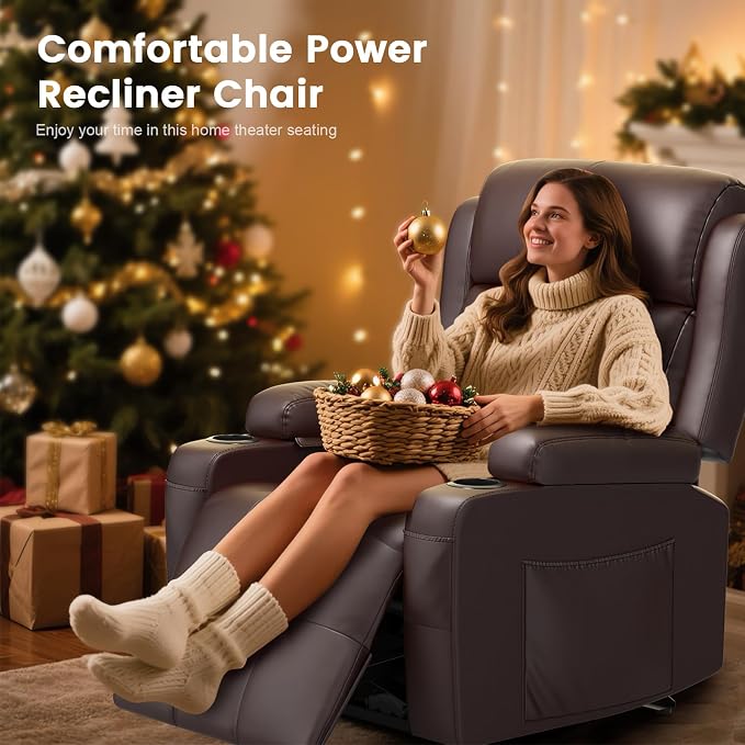 Recliner Sofa Set, Home Theater Seating with Massage, Loveseat Recliner Couch and 2 Recliner Single Chairs with USB, Wall Hugger Reclining Movie Theater Chair with Cup Holders, Drawer for Gaming Room