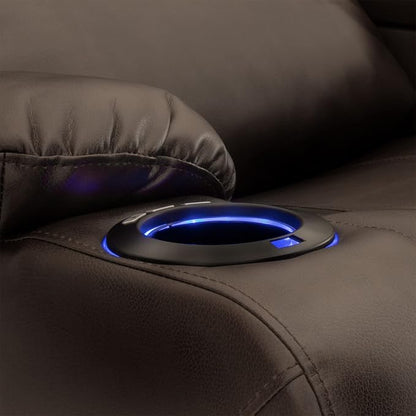 RecPro Charles 94" RV Wall Hugger Reclining Sofa | Chestnut